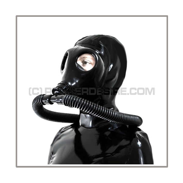 Deluxe M85 gasmask-zipperhood-system PROTECT-I with ringtube-set and rebreathing-bag